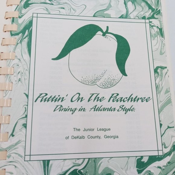 Puttin On The Peachtree CookBook Vintage Recipe Book DeKalb County Junior League - Picture 6 of 12